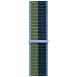 Ремінець для Apple Watch 45/44/42mm Sport Loop Abyss Blue/Moss Green (ML313)