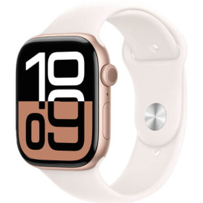 Apple Watch Series 10 GPS + Cellular 42mm Rose Gold Aluminium with Light Blush Sport Band M/L (MWXA3)