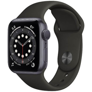 Уживані Apple WATCH Series 6 44mm Space Gray Aluminium Case with Black Sport Band (M00H3) (Відмінний стан)