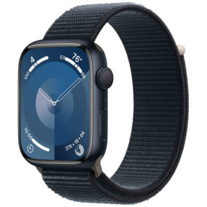 Apple Watch Series 9 GPS 45mm Midnight Aluminum with Midnight Sport Loop (MR9C3)