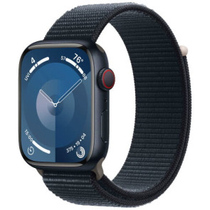 Apple Watch Series 9 GPS + Cellular 41mm Midnight Aluminum with Midnight Sport Loop (MRHU3)
