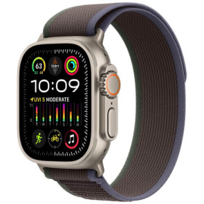 Apple Watch Ultra 2 Titanium with Blue/Black Trail Loop M/L (MRF63)