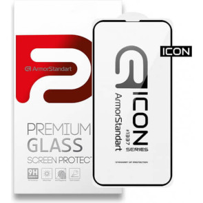 Захист екрану (скло) Armorstandart Icon 3D для iPhone 14 Plus/13 Pro Max Black (ARM60000)