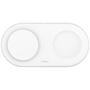 Бездротове ЗУ Belkin BoostCharge Pro 2in1 Magnetic Pad with Qi2 15W White (WIZ021VFWH)