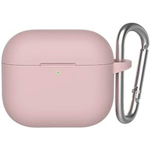 Чохол Blueo Liquid Silicone Case для Apple AirPods 3 with Carbine Pink