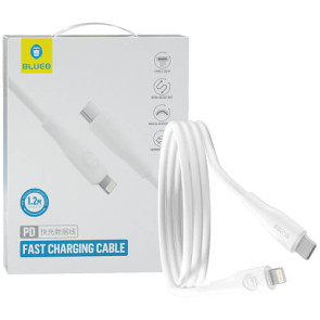 Кабель Blueo TPE PD Fast Charging USB-C/Lightning Cable White (BC5919-WHT)