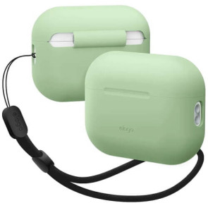 Чохол Elago Silicone Basic Case with Nylon Lanyard для Airpods Pro 2 Pastel Green (EAPP2SC-BA+ROSTR-PGR)