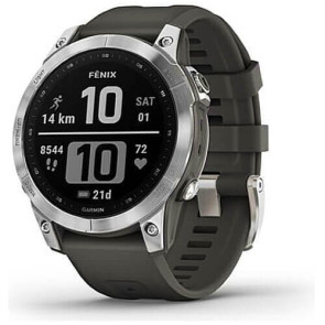 Смарт-годинник Garmin Fenix ​​7 Silver with Graphite Band (010-02540-00/01)
