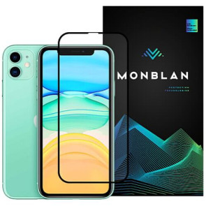 Захист екрану (скло) Monblan для iPhone Xr/11 2.5D Anti Static 0.26mm (Black)
