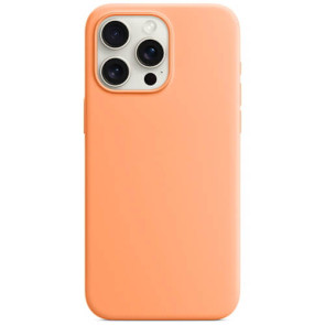 Чохол Monblan Magnetic Silicone MagSafe для iPhone 15 Pro Max Orange Sorbet