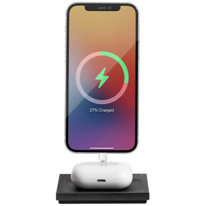 Бездротове ЗУ Native Union Snap 2-in-1 Magnetic Wireless Charger Black (SNAP-2IN1-WL-BLK)
