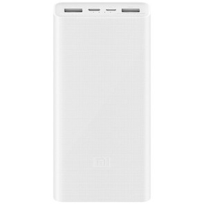 Зовнішній акумулятор Xiaomi Mi Power Bank 3 20000 mAh (2USB+Type-C) PLM18ZM White (VXN4258CN)