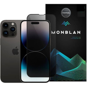 Захист екрану (скло) Monblan для iPhone 16 Pro Max 2.5D Anti Peep 0.26mm Black