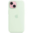 Чохол Apple iPhone 15 Silicone Case with MagSafe Soft Mint (MWNC3)