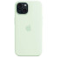 Чохол Apple iPhone 15 Silicone Case with MagSafe Soft Mint (MWNC3)