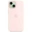 Чохол Apple iPhone 15 Silicone Case with MagSafe Light Pink (MT0U3)