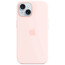Чохол Apple iPhone 15 Silicone Case with MagSafe Light Pink (MT0U3)