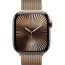 Apple Watch Series 10 46mm Gold Titanium with Gold Milanese Loop M/L (MX003)