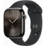 Apple Watch Series 10 46mm Slate Titanium with Black Sport Band S/M (MWYD3)