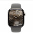 Apple Watch Series 10 46mm Natural Titanium with Stone Gray Sport Band S/M (MWY93)