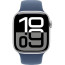 Apple WATCH Series 10 GPS + Cellular 42mm Silver Aluminium Case with Denim Sport Band S/M (MWX33)