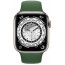 Apple WATCH Series 7 45mm GPS + Cellular Silver Titanium Case with Clover Sport Band (ML8W3+MKUNA3)
