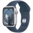 Apple Watch Series 9 41mm Silver Aluminium with Storm Blue Sport Band M/L (MR913)