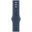 Apple Watch Series 9 45mm Silver Aluminium with Storm Blue Sport Band S/M (MR9D3)