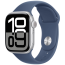 Apple Watch Series 10 42mm Silver Aluminium with Denim Sport Band S/M (MWWA3)