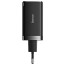 Зарядний пристрій Baseus GaN5 Pro Fast Charger 2C+U 65W Black w/Type-C to Type-C (CCGP120201)