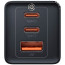 Зарядний пристрій Baseus GaN5 Pro Fast Charger 2C+U 65W Black w/Type-C to Type-C (CCGP120201)