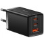Зарядний пристрій Baseus GaN5 Pro Fast Charger 2C+U 65W Black w/Type-C to Type-C (CCGP120201)