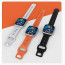 Ремінець для Apple Watch 42/44/45/49mm Blue Fluoro Rubber Sport Watch Band Orange (BL004OR)