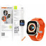 Ремінець для Apple Watch 42/44/45/49mm Blue Fluoro Rubber Sport Watch Band Orange (BL004OR)