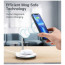 Бездротове ЗУ Choetech Magnetic 2 in 1 magnetic Wireless Charging Stand White (T581-F)