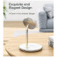 Бездротове ЗУ Choetech Magnetic 2 in 1 magnetic Wireless Charging Stand White (T581-F)