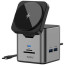 Бездротове ЗУ WIWU Cube Hub Wireless Charger 9in1 USB-C to3xUSB3.0+HDMI+RJ45+SD/MicroSDPD 100W Grey (Wi-W025)