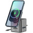 Бездротове ЗУ WIWU Cube Hub Wireless Charger 9in1 USB-C to3xUSB3.0+HDMI+RJ45+SD/MicroSDPD 100W Grey (Wi-W025)