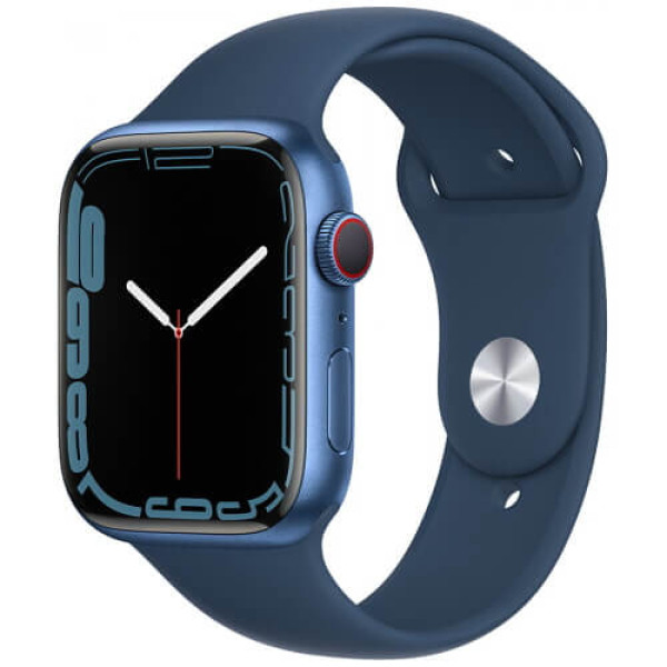Apple Watch Series 7 41mm GPS + Cellular Blue Aluminium with Abyss Blue Sport Band (MKHC3)