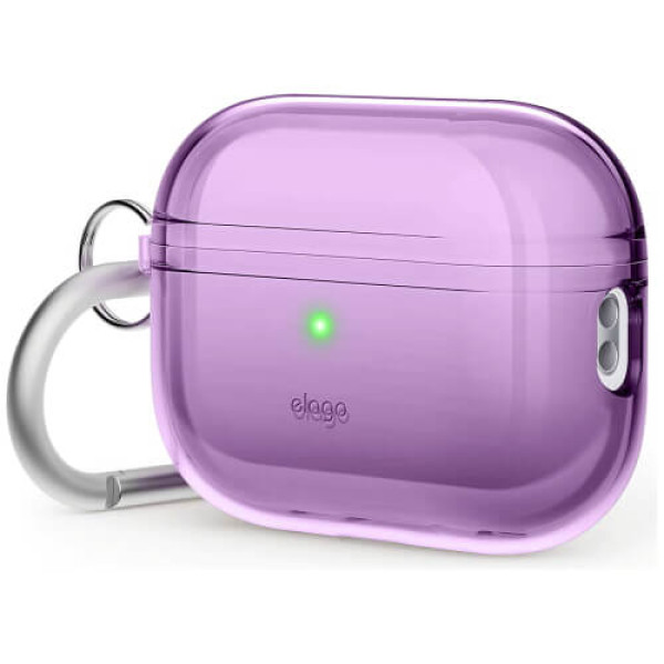 Чехол Elago Clear Hang Case Deep Purple для Airpods Pro 2nd Gen (EAPP2CL-HANG-DPU)