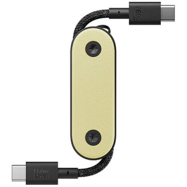 Кабель Native Union Pocket Cable USB-C/USB-C Lemon (POCK-C-LMO-NP)