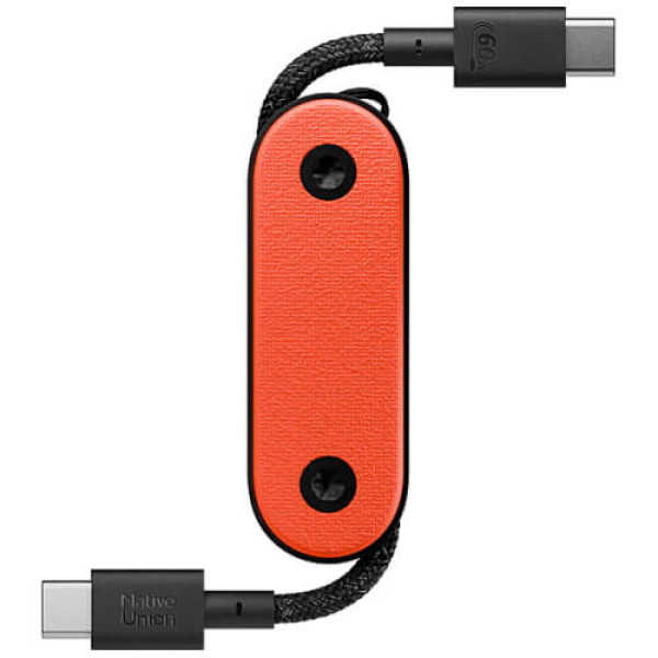 Кабель Native Union Pocket Cable USB-C/USB-C Oxyfire (POCK-C-OXY-NP)