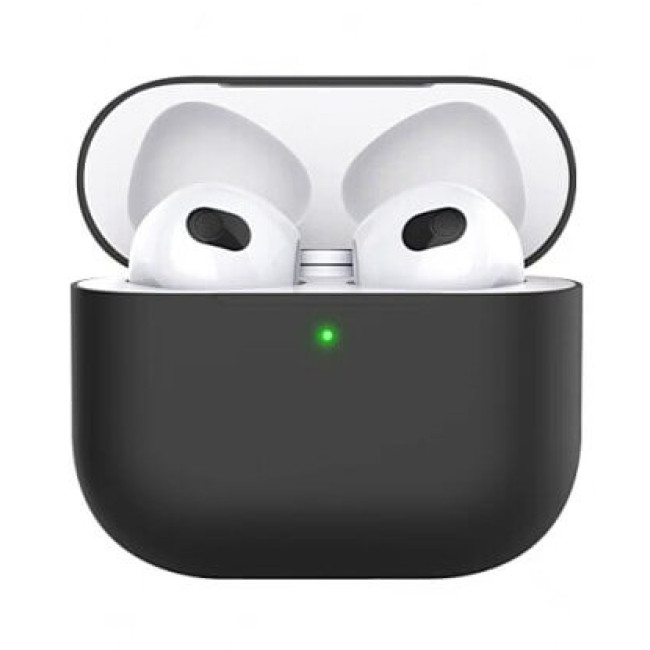 Чехол AhaStyle Silicone Case для AirPods 3 Black (X002UH490T)