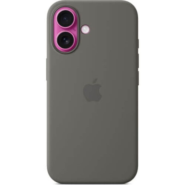 Чехол Apple iPhone 16 Silicone Case with MagSafe Stone Gray (MYY33)