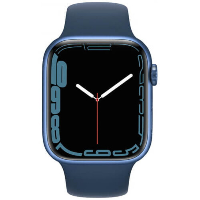 Apple Watch Series 7 41mm GPS + Cellular Blue Aluminium with Abyss Blue Sport Band (MKHC3)