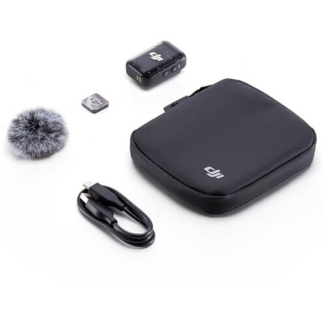Передатчик радиосистемы DJI Mic 2 Transmitter Shadow Black (CP.RN.00000328.01)