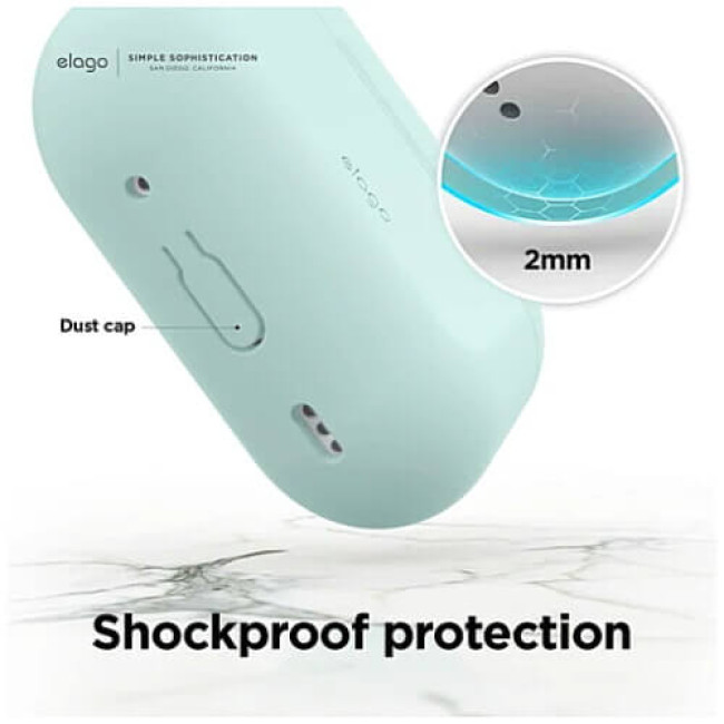 Чехол Elago Silicone Hang Case для AirPods Pro 2 Mint (EAPP2SC-HANG-MT)