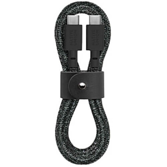 Кабель Native Union Belt Cable USB-C/USB-C Cosmos Black (1.2 m) (BELT-C-CS-BLK-2-NP)
