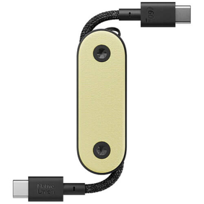 Кабель Native Union Pocket Cable USB-C/USB-C Lemon (POCK-C-LMO-NP)