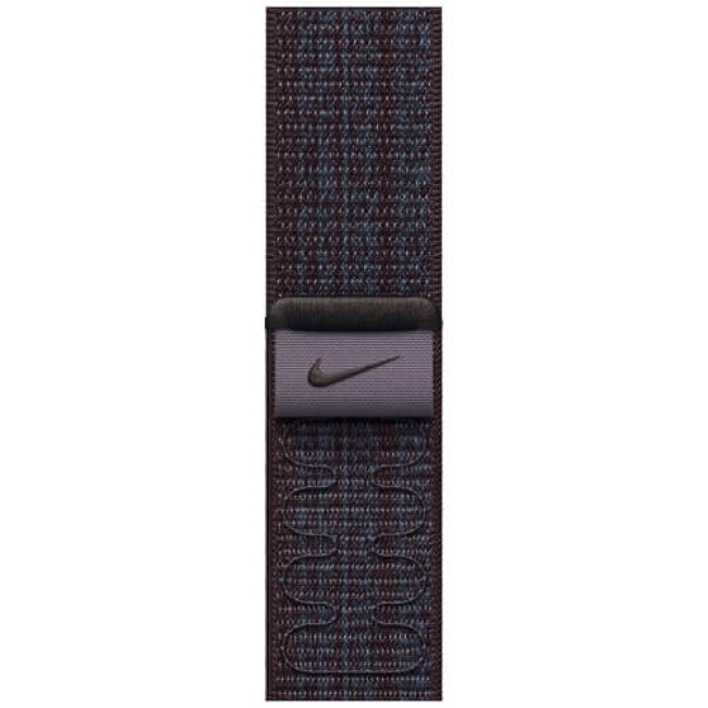Ремешок Apple Watch 41/40/38mm Black/Blue Nike Sport Loop (MUJV3)